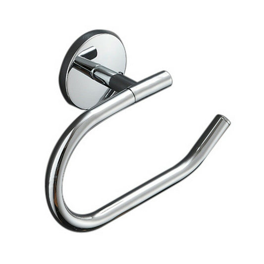 Metalen toiletrolhouder – zilverkleurig