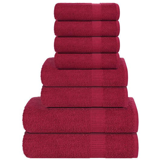 8-delige Handdoekenset FROGN 360 g/m² bordeaux