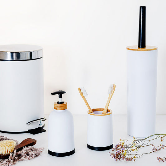 Tandenborstelhouder Quid Cabinet - Wit/Zwart Kunststof