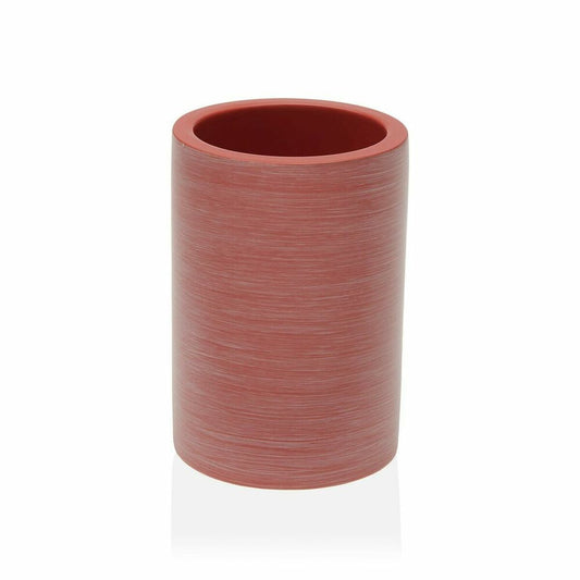 Toothbrush Holder Versa TERRAIN Pink Resin (8,2 x 9,3 x 8,2 cm)-0