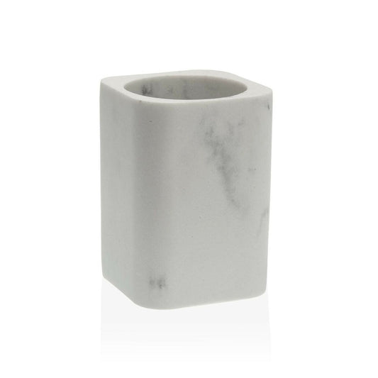 Tandenborstelhouder Marble - Wit Resin