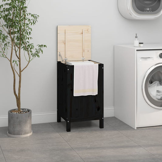 Wasmand “Scandi Black” – Massief Grenenhout