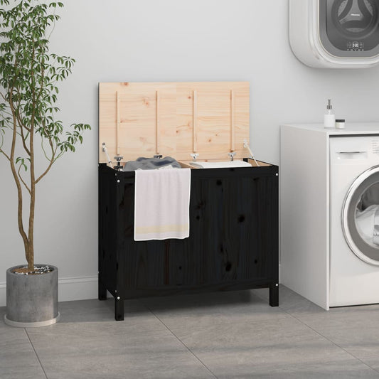 Wasmand “Scandi Black” – Massief Grenenhout
