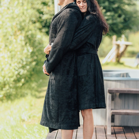 Unisex Hooded Bathrobe - Bamboo Terry