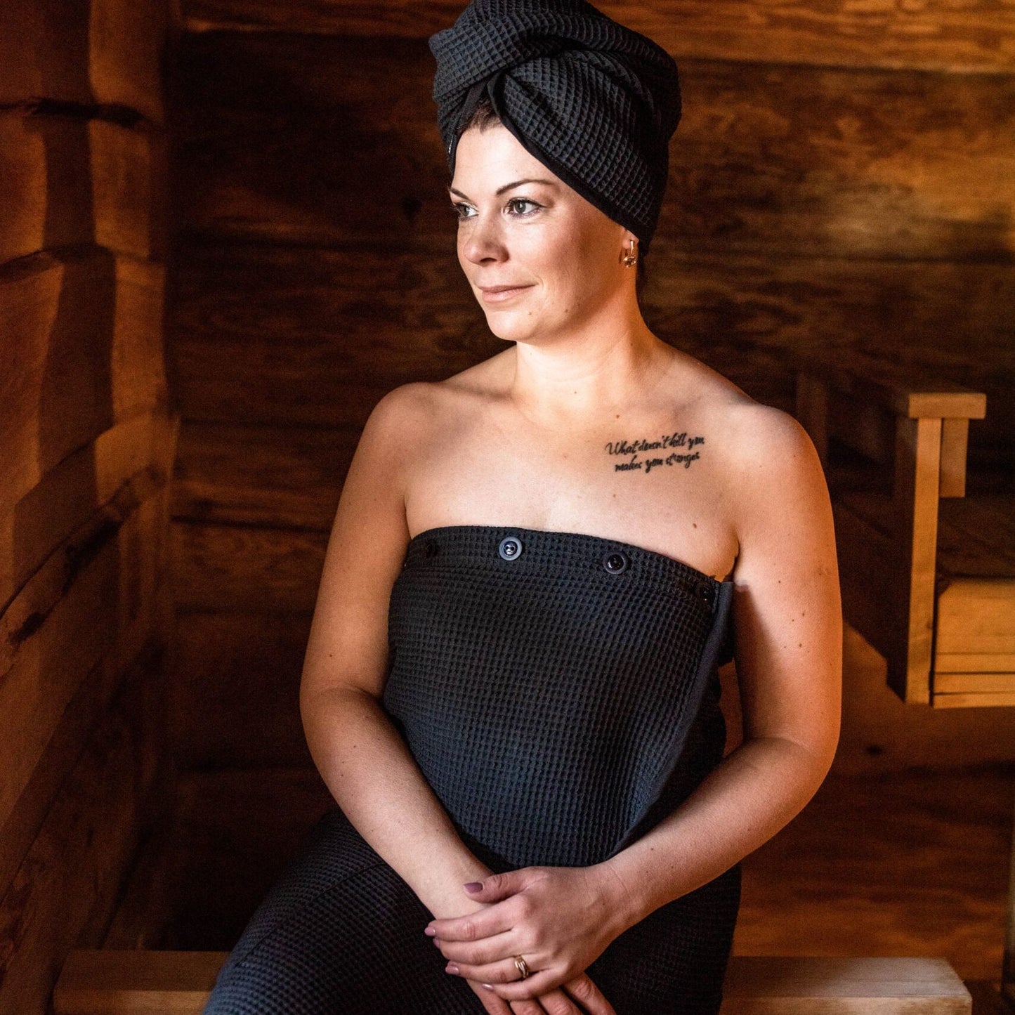 Hair Wrap for Women - Cotton Waffle