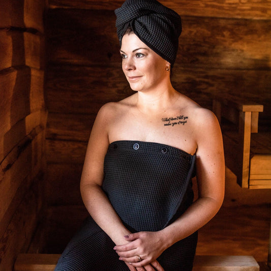 Hair Wrap for Women - Cotton Waffle