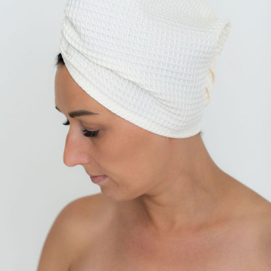Cotton Waffle Hair Towel/Turban
