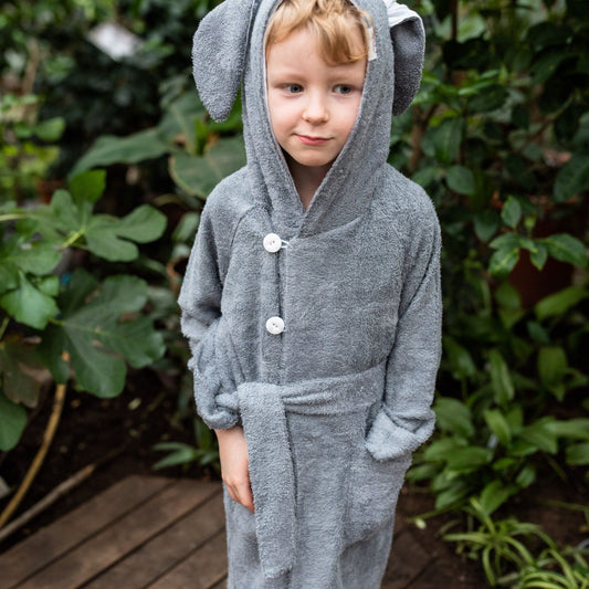 Bamboo Terry Bathrobe BUNNY - For TODDLERS (Size 82/86-116)